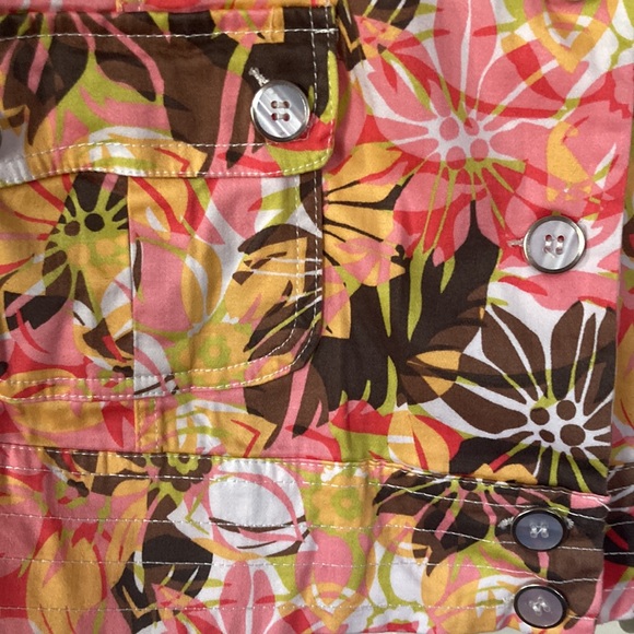 SPORTELLE💫 Women’s Floral Button-Up Stretch Jacket Blazer - Picture 9 of 12